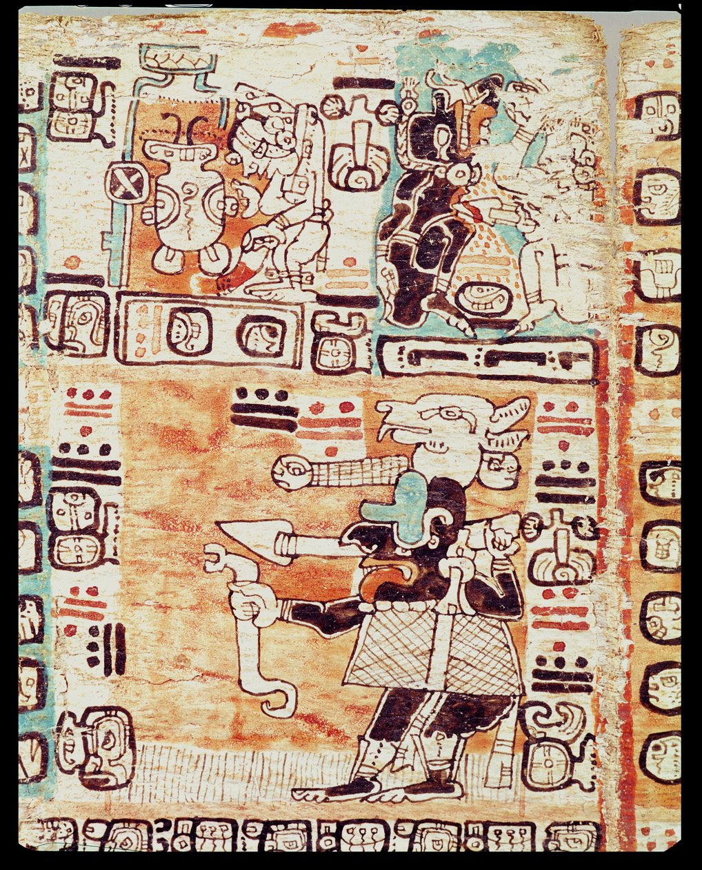 Fragment kodeksu Majów autorstwa Pre Columbian