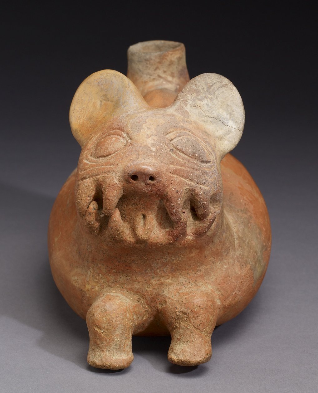 Naczynie kotów, kultura Vicus (ceramiczna) autorstwa Pre Columbian