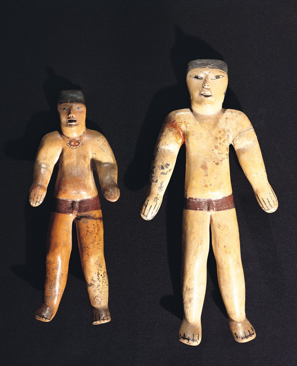 Dwie statuetki Męskie, Kultura Recuay (ceramiczna) autorstwa Pre Columbian