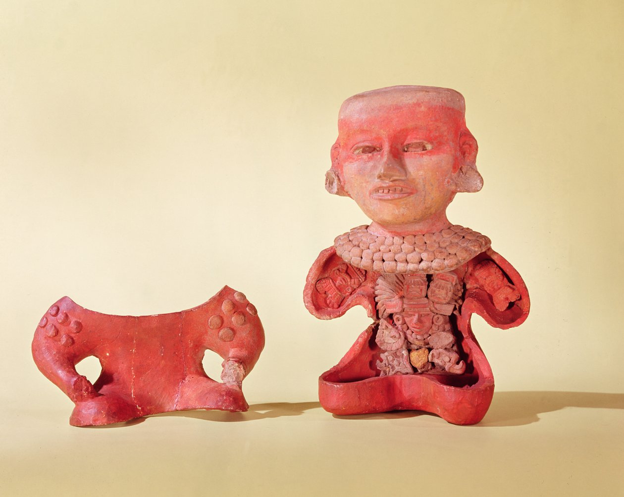 Figurka ze zdejmowanym frontem, Kultura Teotihuacan (ceramiczna) autorstwa Pre Columbian Pre Columbian