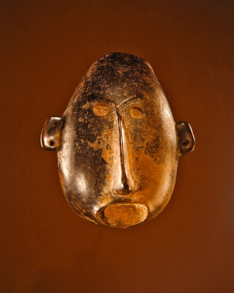 Maska, Kultura Colima (ceramiczna) autorstwa Pre Columbian Pre Columbian
