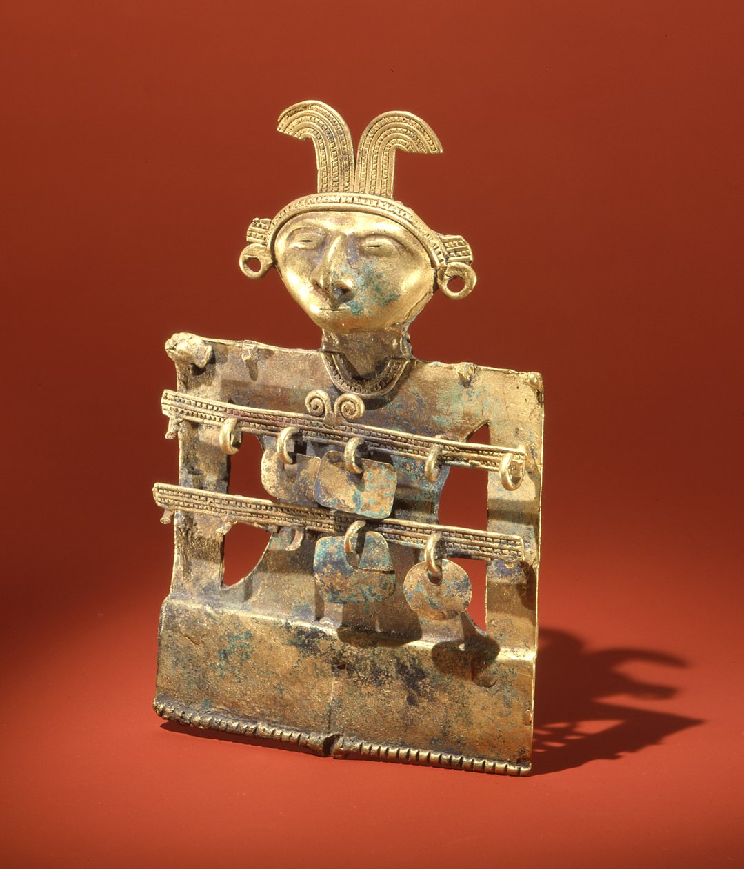 Pektorał, Quimbaya (złoto) autorstwa Pre Columbian Pre Columbian