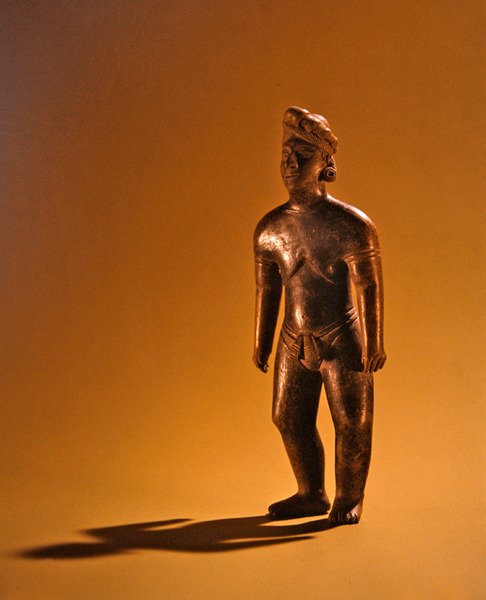 Postać stojąca, Colima Culture (ceramika) autorstwa Pre Columbian Pre Columbian