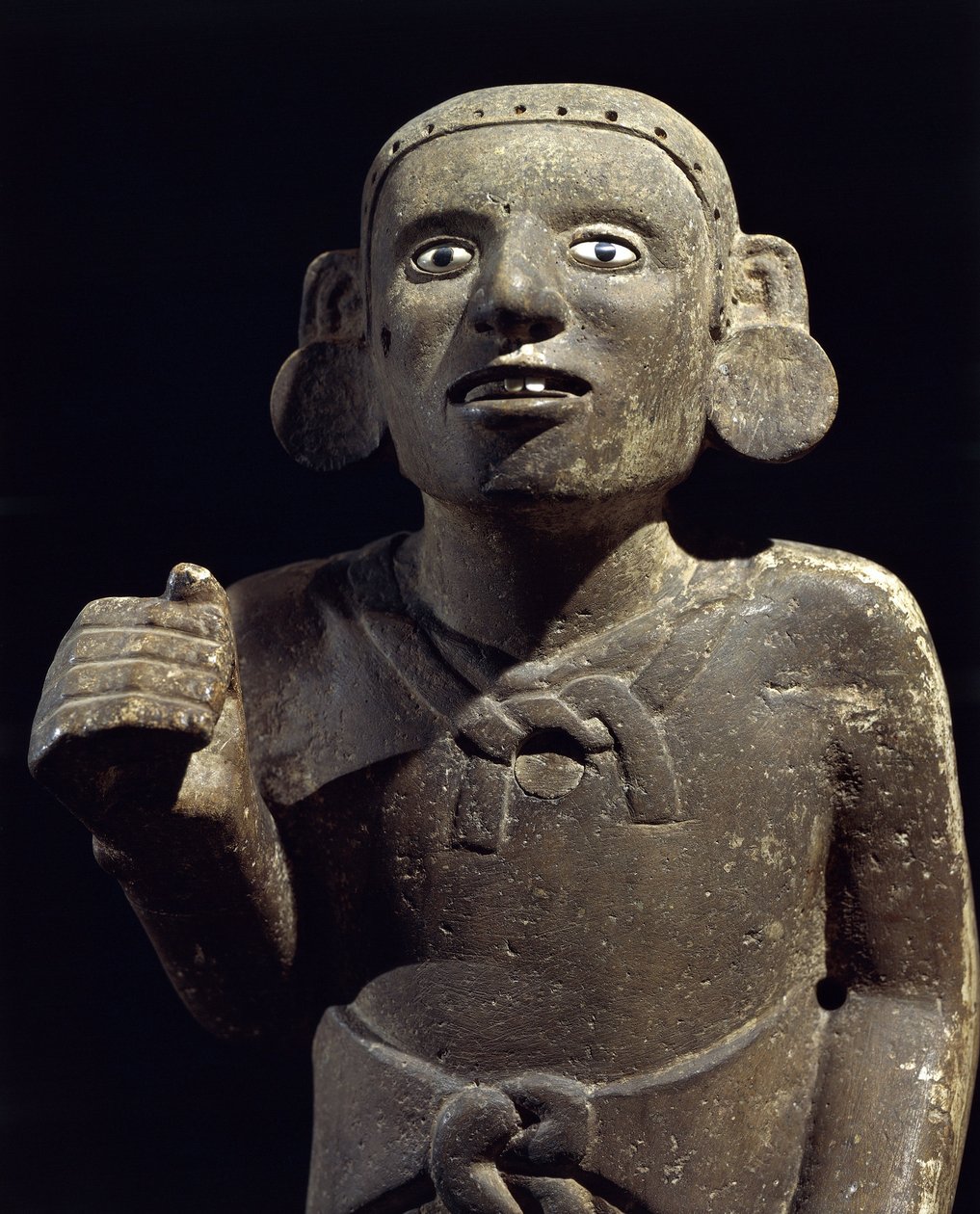 Cywilizacja prekolumbijska: rzeźba azteckiego kapłana autorstwa Pre Columbian
