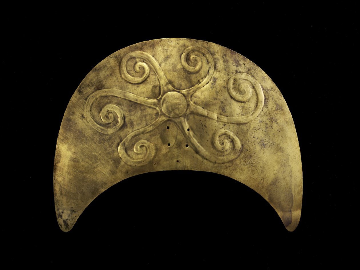 Ozdoba na głowę ze słońcem, Moche autorstwa Pre Columbian Pre Columbian