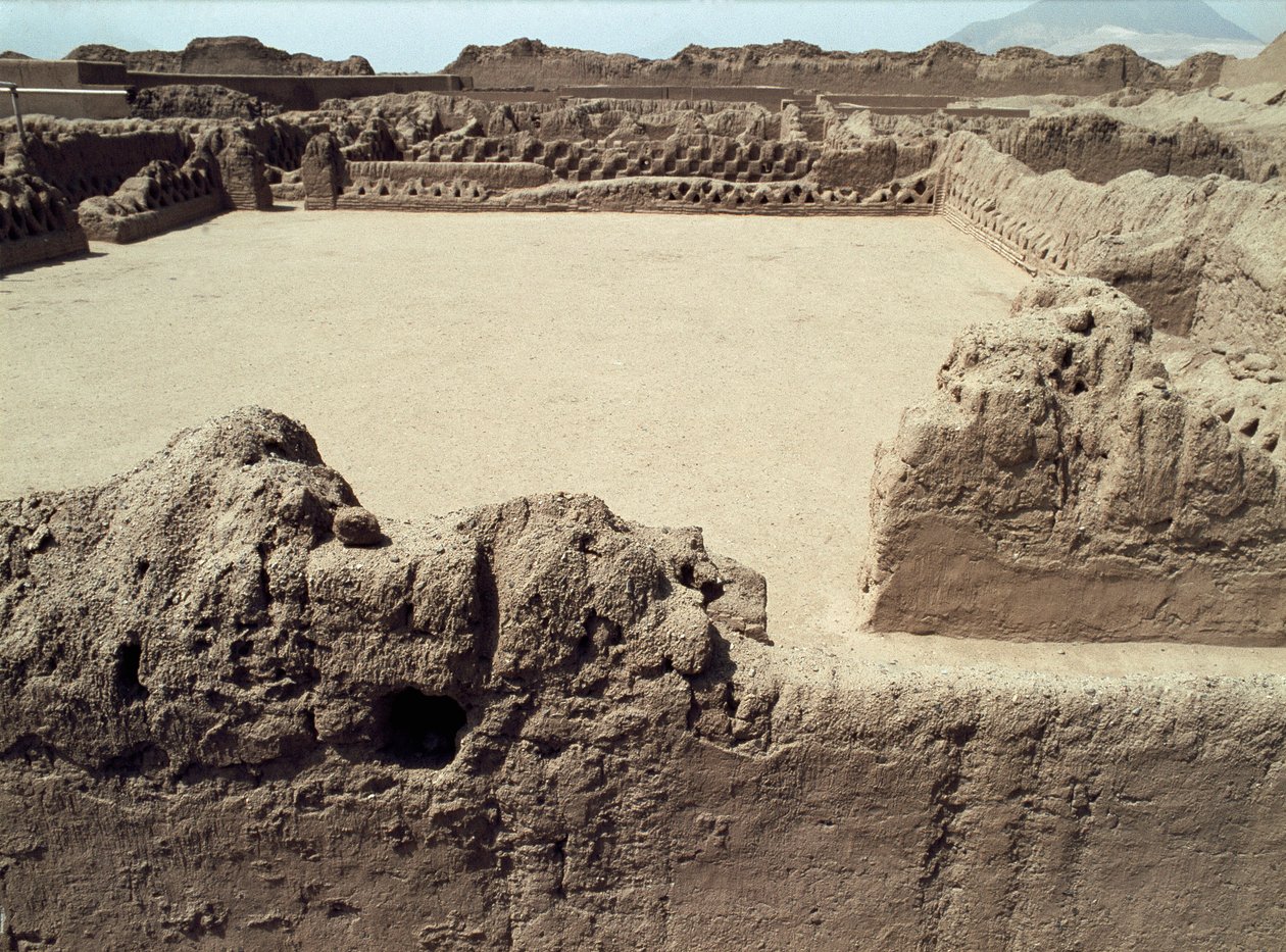Kultura Chimu: widok na prekolumbijskie miasto Chanchan, 850-1470 AD autorstwa Pre Columbian Pre Columbian