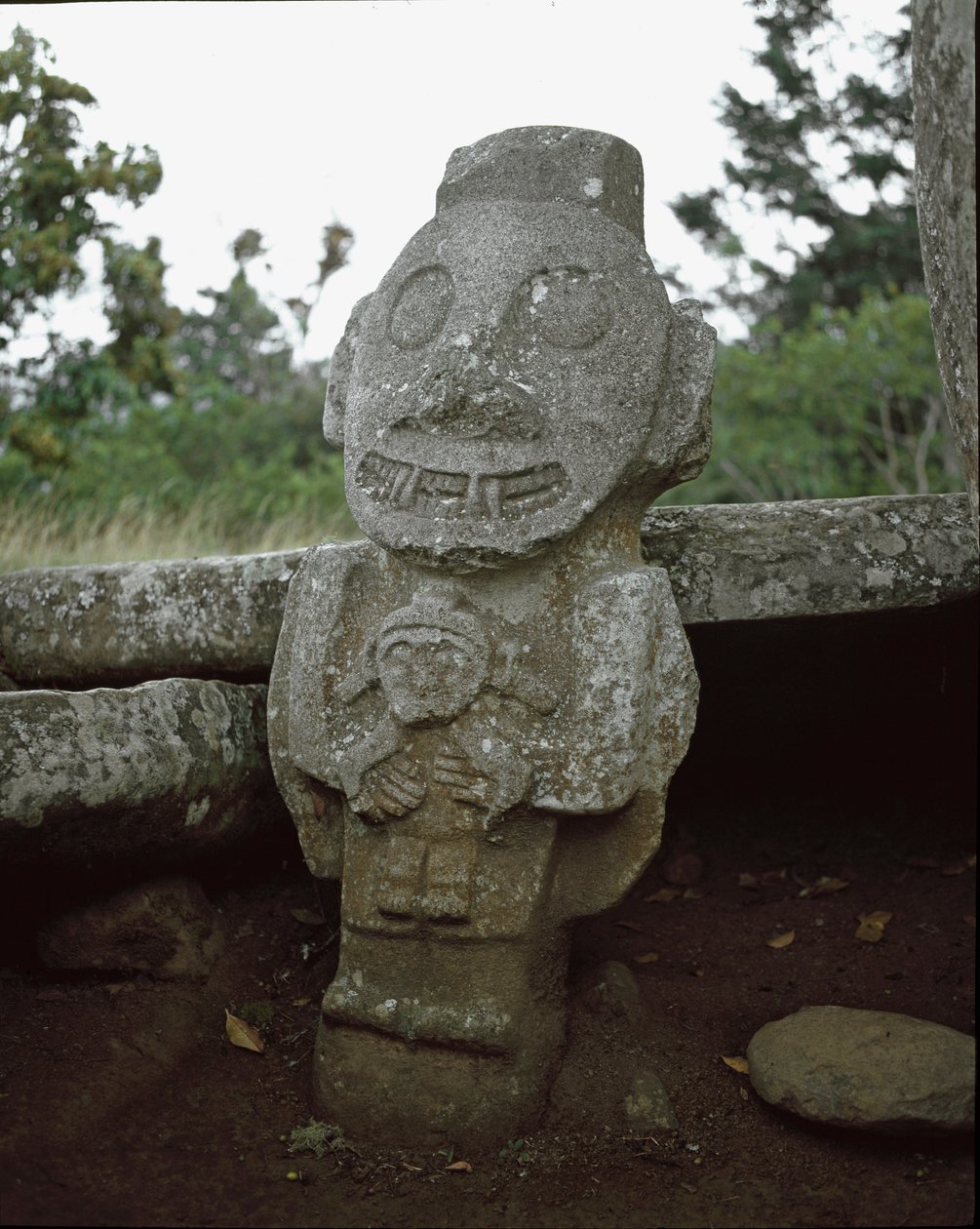 Megalityczna rzeźba bogini płodności autorstwa Pre Columbian Pre Columbian