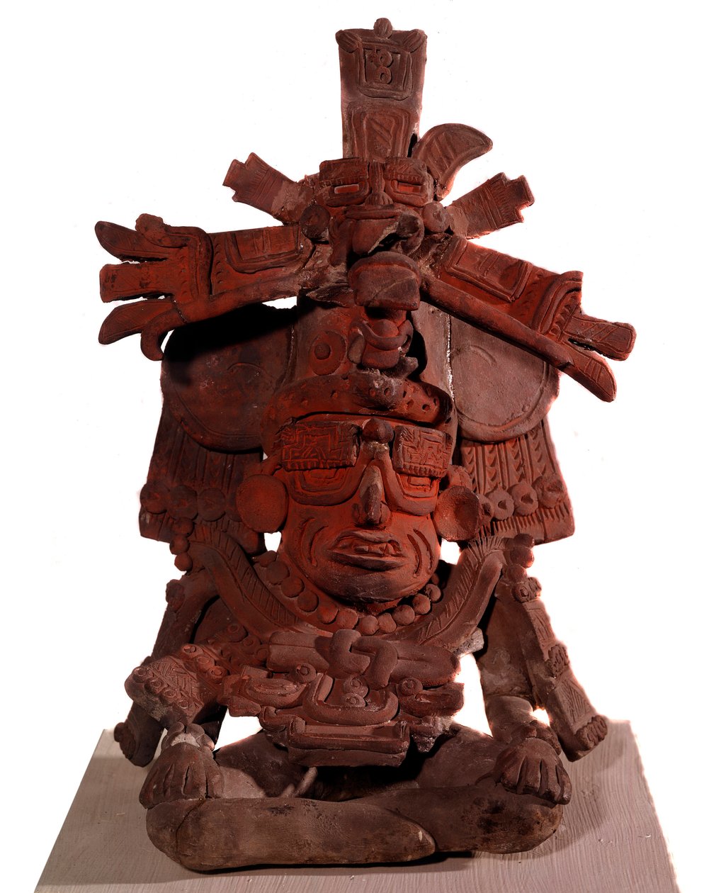 Cywilizacja prekolumbijska: urna grobowa przedstawiająca boga ognia. 200-300 n.e. Meksyk, Narodowe Muzeum Antropologii Meksyk autorstwa Pre Columbian Pre Columbian