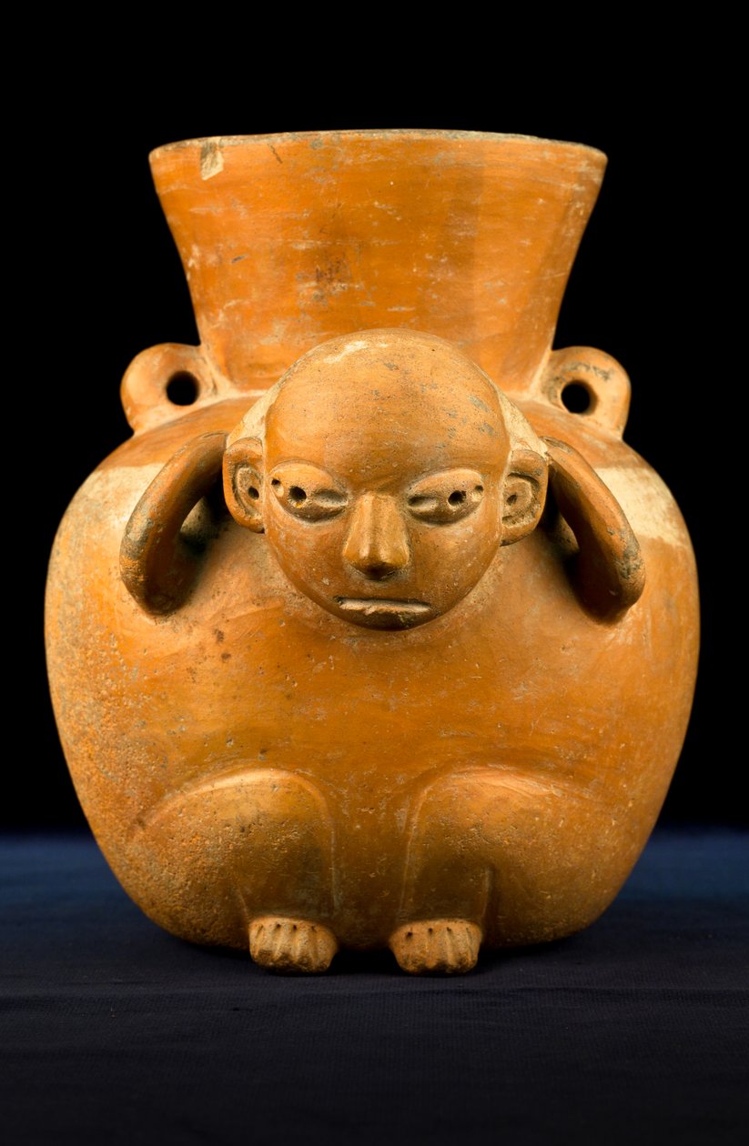 Waza transportowa / Sztuka prekolumbijska (terakota) autorstwa Precolombian Precolombian