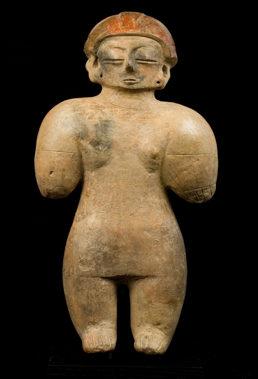Prekolumbijska statuetka / sztuka Chorrera (terakota) autorstwa Precolombian Precolombian