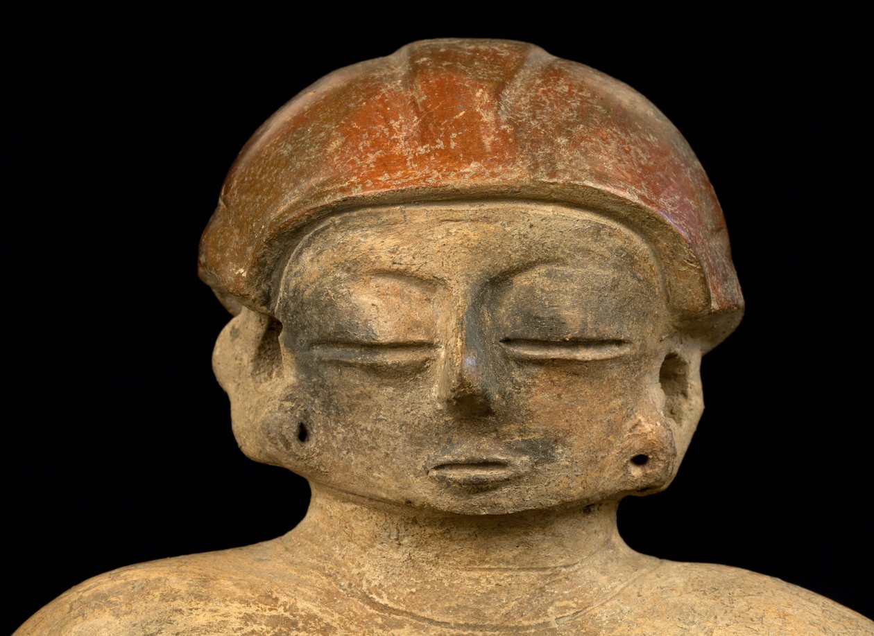 Prekolumbijska statuetka / sztuka Chorrera (terakota) autorstwa Precolombian Precolombian