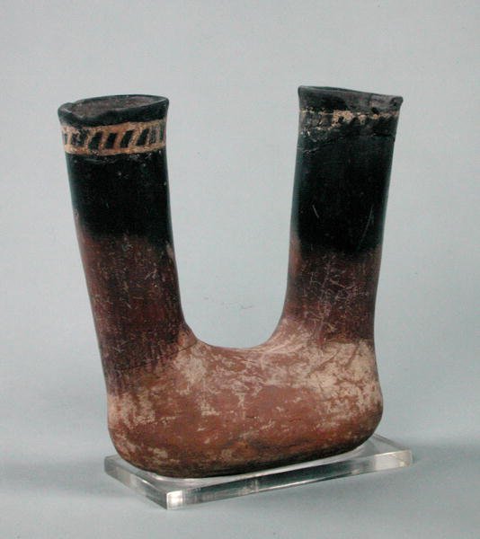 Czarny garnek z czerwonego naczynia, z Badari (ceramika) autorstwa Predynastic Period Egyptian