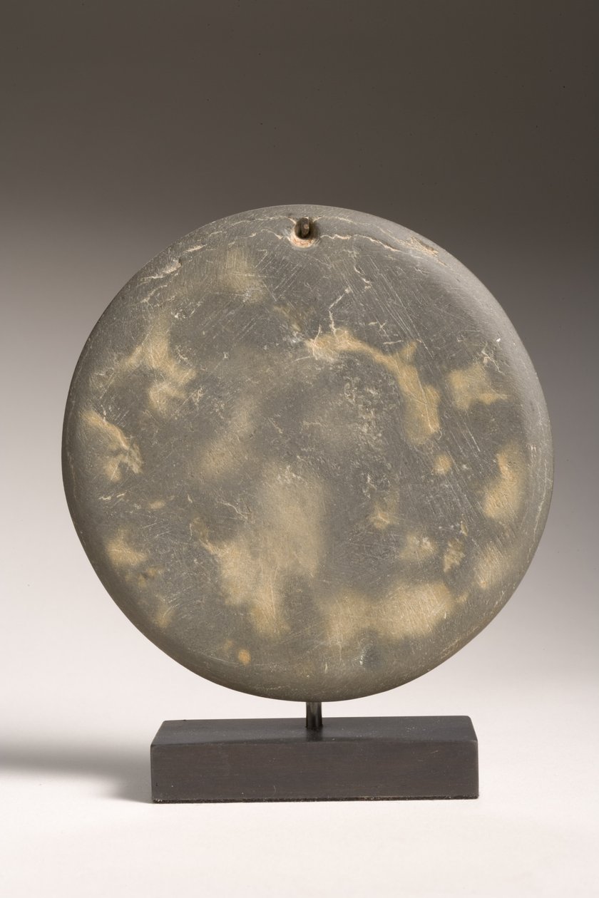 Paleta w formie słońca, Nagada II-III, c.3600-3000 pne (zielona łupka) autorstwa Predynastic Period Egyptian