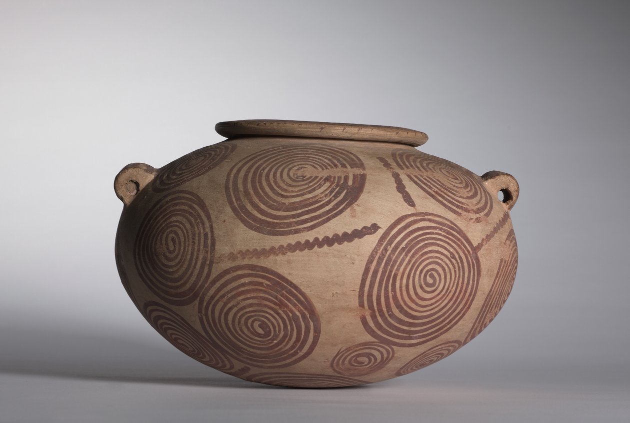 Słoik do przysiadów z uchwytami, ok. 3400-3300 pne autorstwa Predynastic Period Egyptian