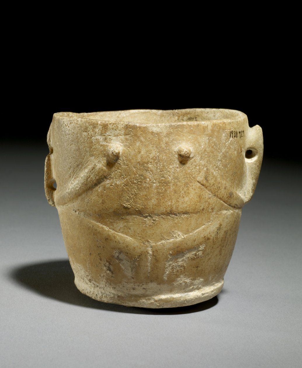 Antropomorficzna Zlewka, wczesny Cyklad, ok. 2500 pne (ceramika) autorstwa Prehistoric