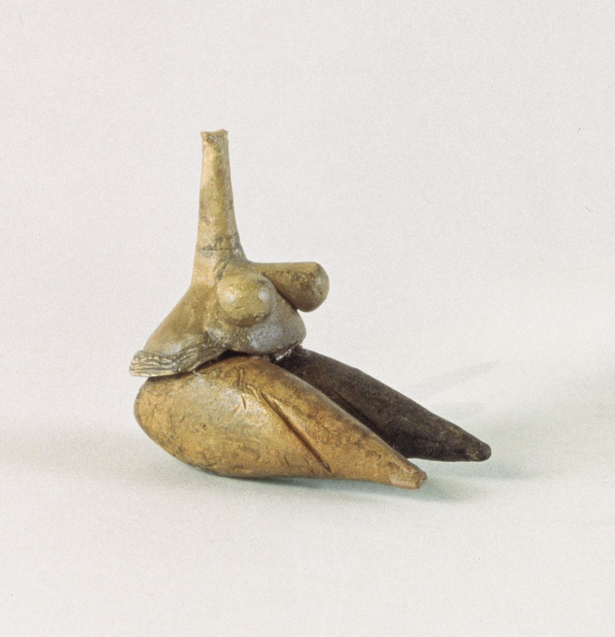 Figurka nagiej kobiety, znanej jako Wenus z Saraba, z Tappeh Sarab, Iran autorstwa Prehistoric