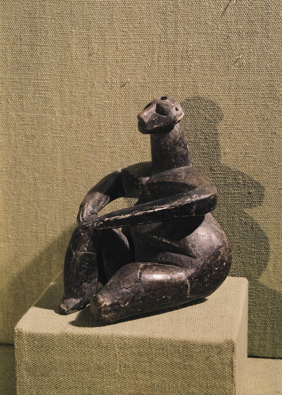 Siedząca postać kobieca, 3500-2500 p.n.e. autorstwa Prehistoric