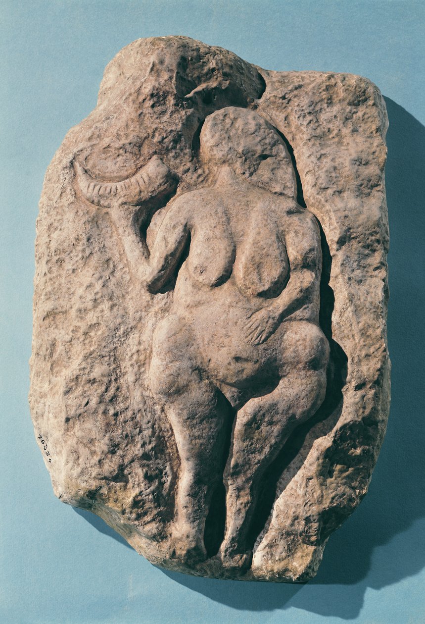 Wenus z rogiem z Laussel w Dordogne autorstwa Prehistoric