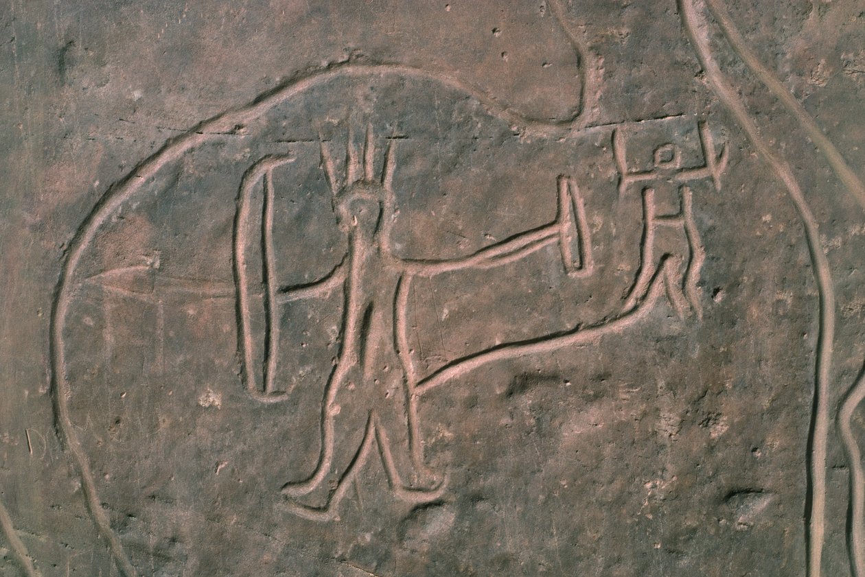 Postać ludzka (malarstwo naskalne) autorstwa Prehistoric