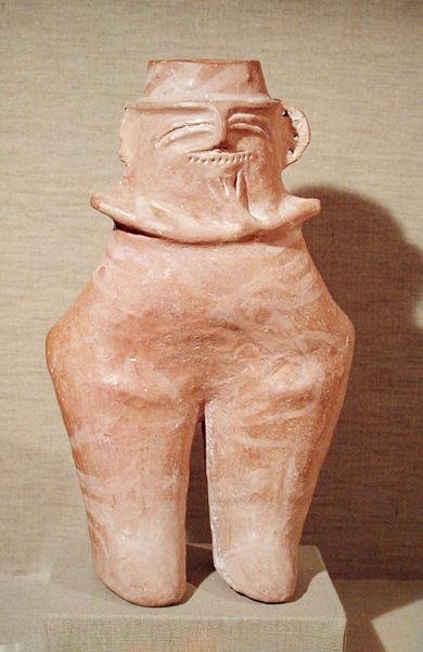 Wazon antropomorficzny, Cywilizacja Gumelnitza, 2500-2000 pne (ceramika) autorstwa Prehistoric Prehistoric
