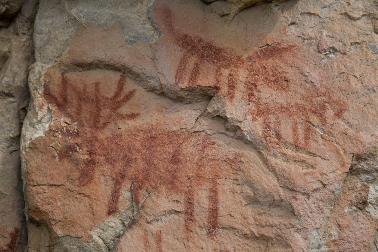 Malowidło naskalne, Las Narodowy Salmon-Challis (zdjęcie) autorstwa Prehistoric Prehistoric