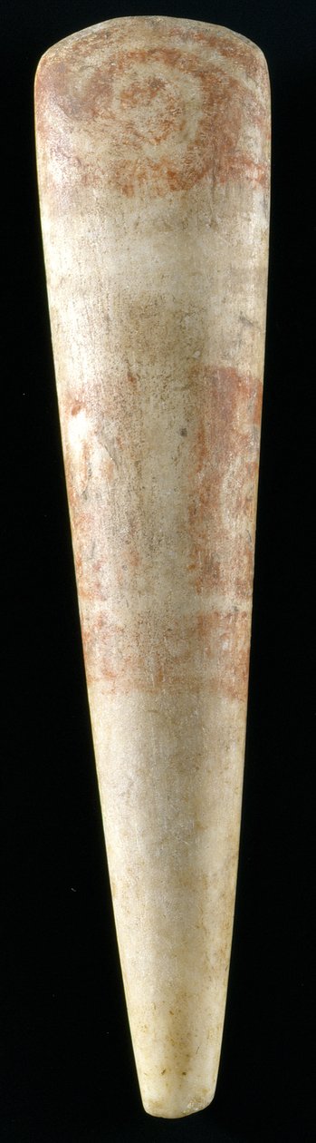 Głowa figury akrolitowej z Tesalii, końcowy okres neolitu (ok. 4500-3200 pne) (marmur) autorstwa Prehistoric Prehistoric