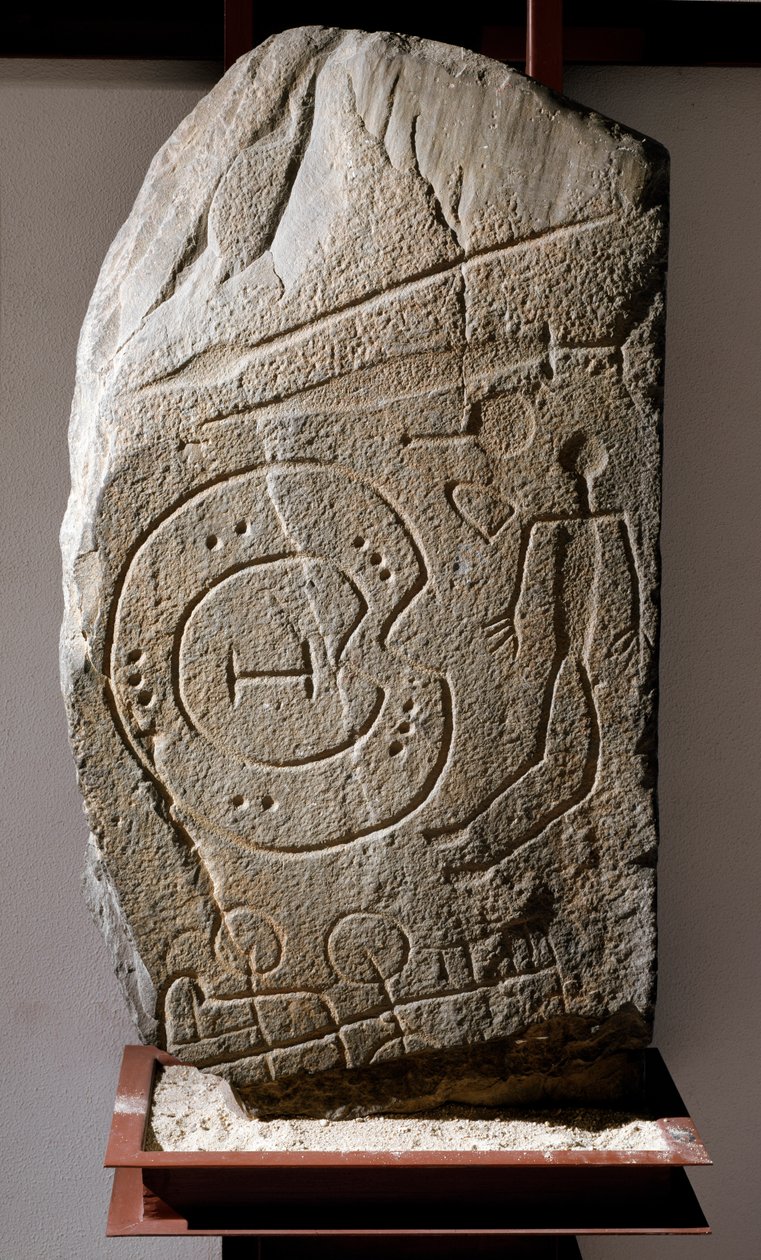 Iberyjska Stela wojownika Solany z Cabanas. VIII-VI wiek p.n.e. autorstwa Prehistoric Prehistoric