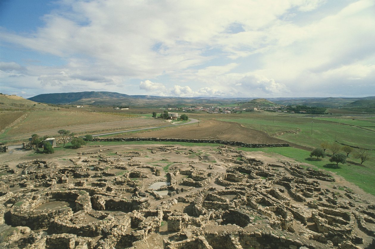 włochy, sardynia, region, barumini, prowincja medio campidano, stanowisko archeologiczne, 