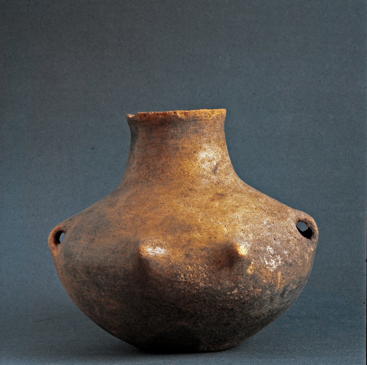 Prehistoria, kultura Rinaldone (Montefiascone): waza z terakoty z nekropolii Rinaldone. Wiek miedzi. Eneolityczny. 2200 pne. Rzym, Narodowe Muzeum Etnografii Prehistorycznej Luigi Pigorini autorstwa Prehistoric Prehistoric