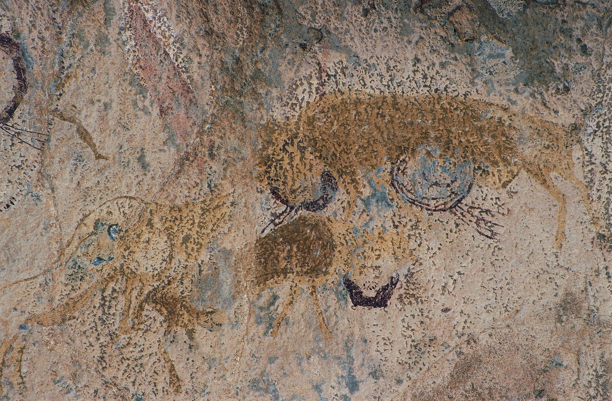 Dzikie zwierzęta (malarstwo jaskiniowe) autorstwa Prehistoric Prehistoric