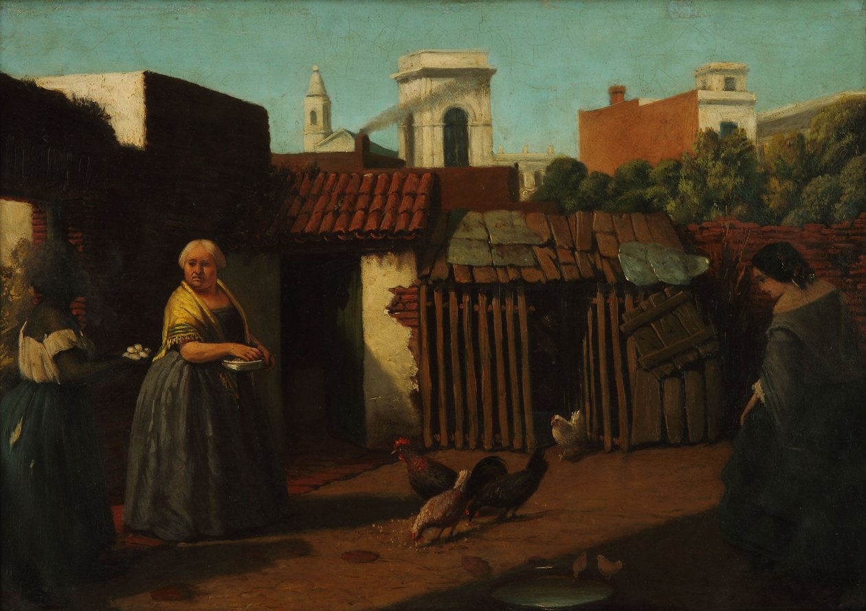 Patio Buenos Aires w 1850 autorstwa Prilidiano Pueyrredon
