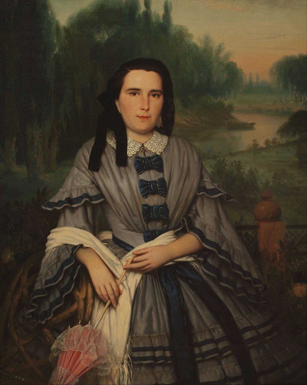 Portret pani Elviry Lavalleja de Calzadilla autorstwa Prilidiano Pueyrredon