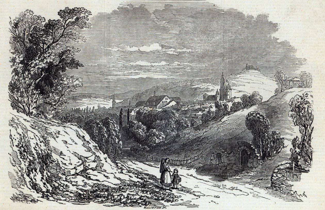Coburg, z "The Illustrated London News", 16 sierpnia 1845 r. autorstwa Prince Albert of Saxe Coburg and Gotha