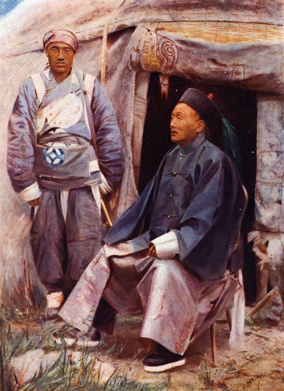 Taotai w Kaszgarze, ok. 1910 r. autorstwa Prince Alexandre Gagarine