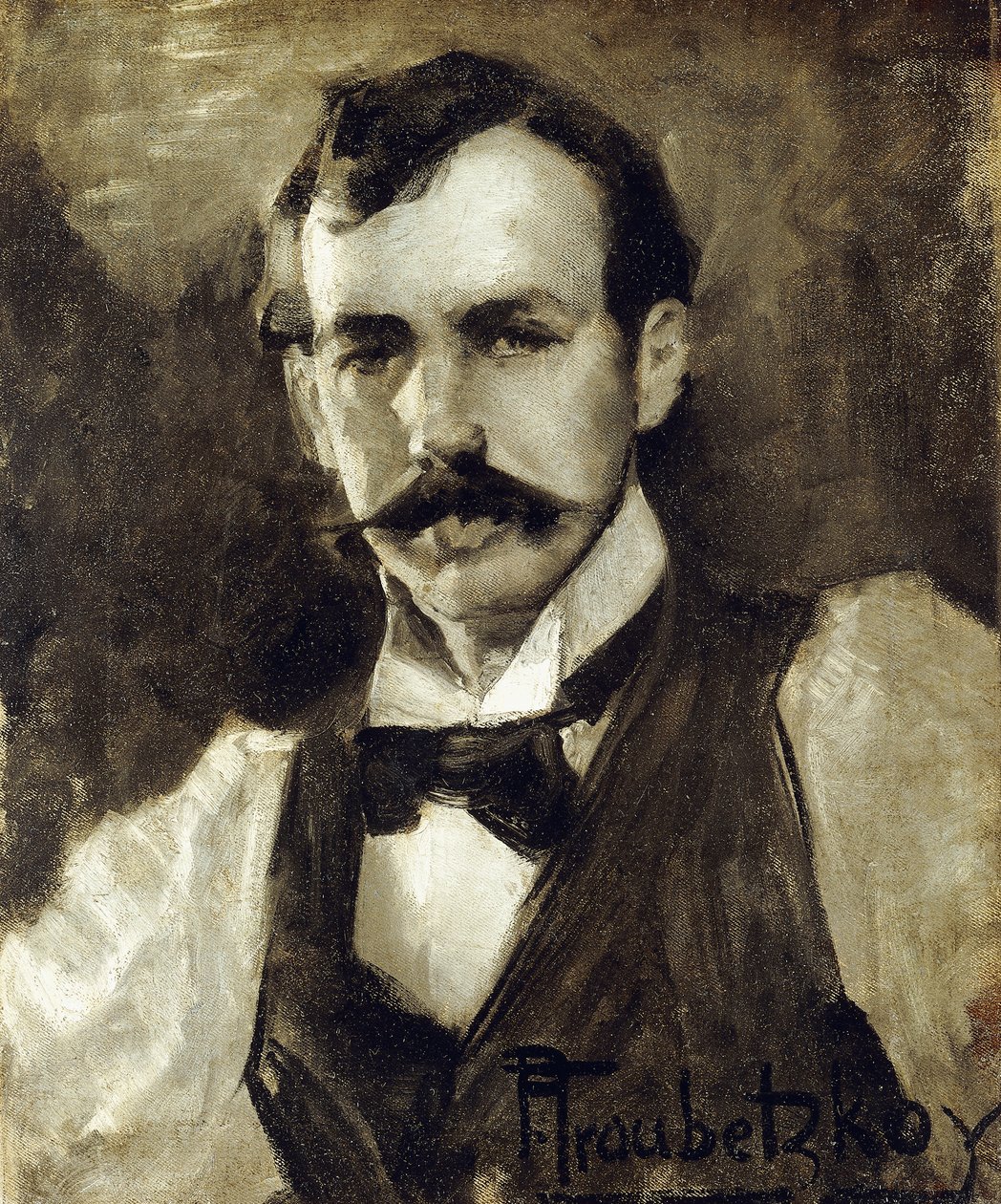 Portret malarza, Sir Jebusa Shannon, R.A. autorstwa Prince Paul Petrovic Troubetzkoy