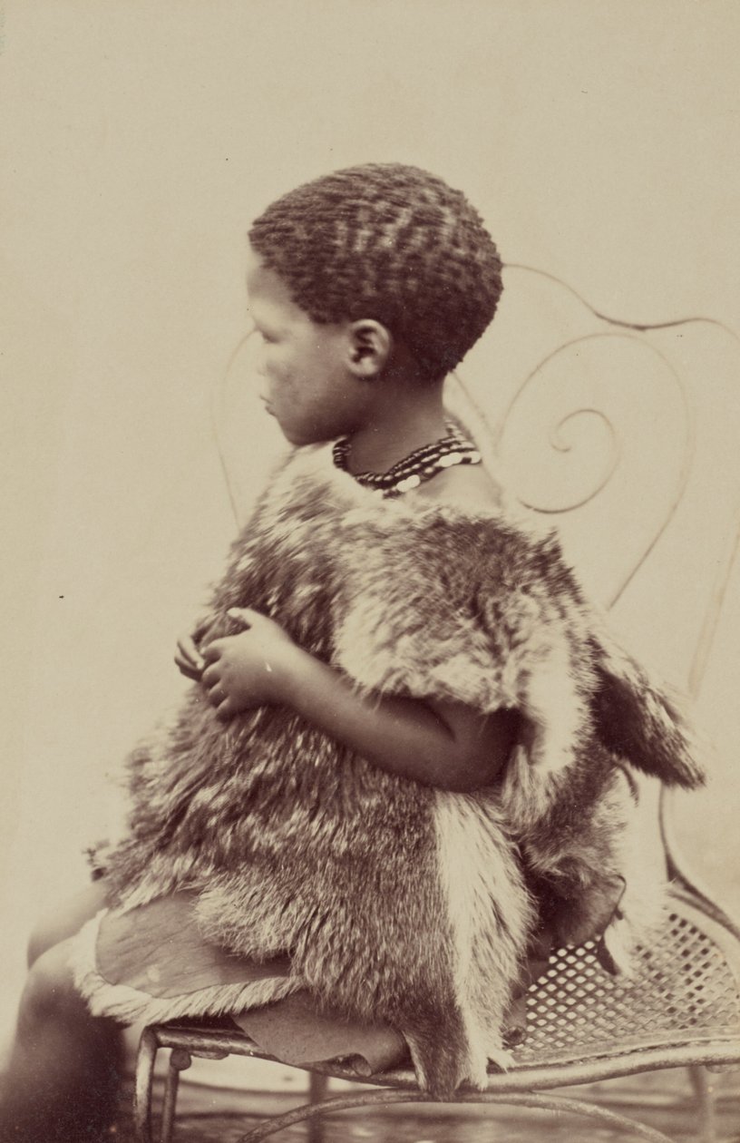 Betty, fillette hotentotte (hotentocka dziewczynka), 9 lat autorstwa Prince Roland Napoleon Bonaparte