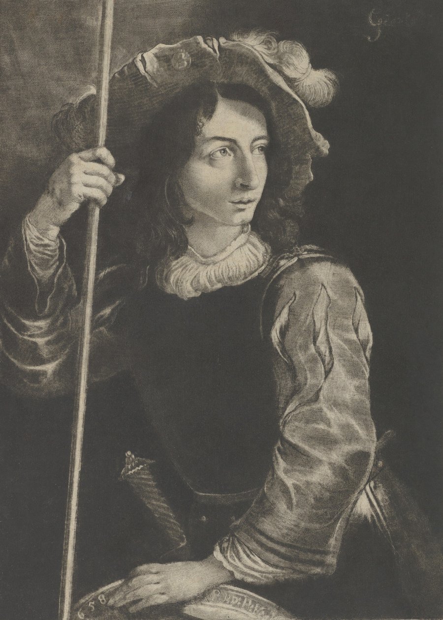 Wielki Lansquenet lub chorąży, 1658. autorstwa Prince Rupert