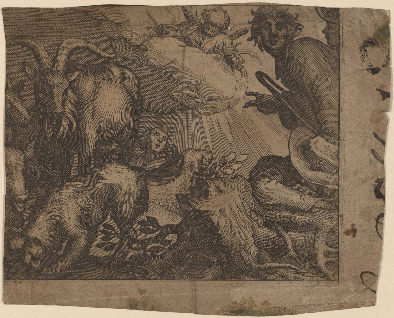 Zwiastowanie pasterzom autorstwa Probably Netherlandish 17th Century