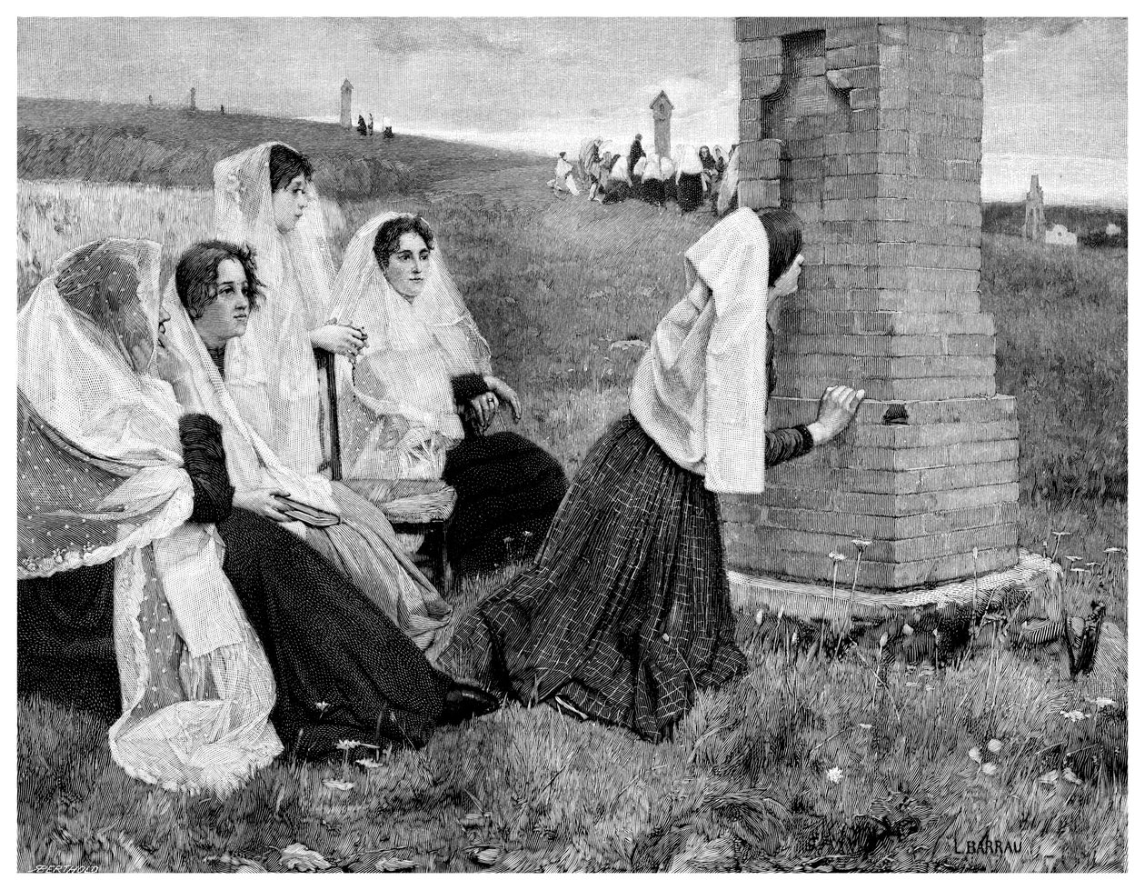 Droga Krzyżowa w Katalonii, 1895. autorstwa Professor Berthold