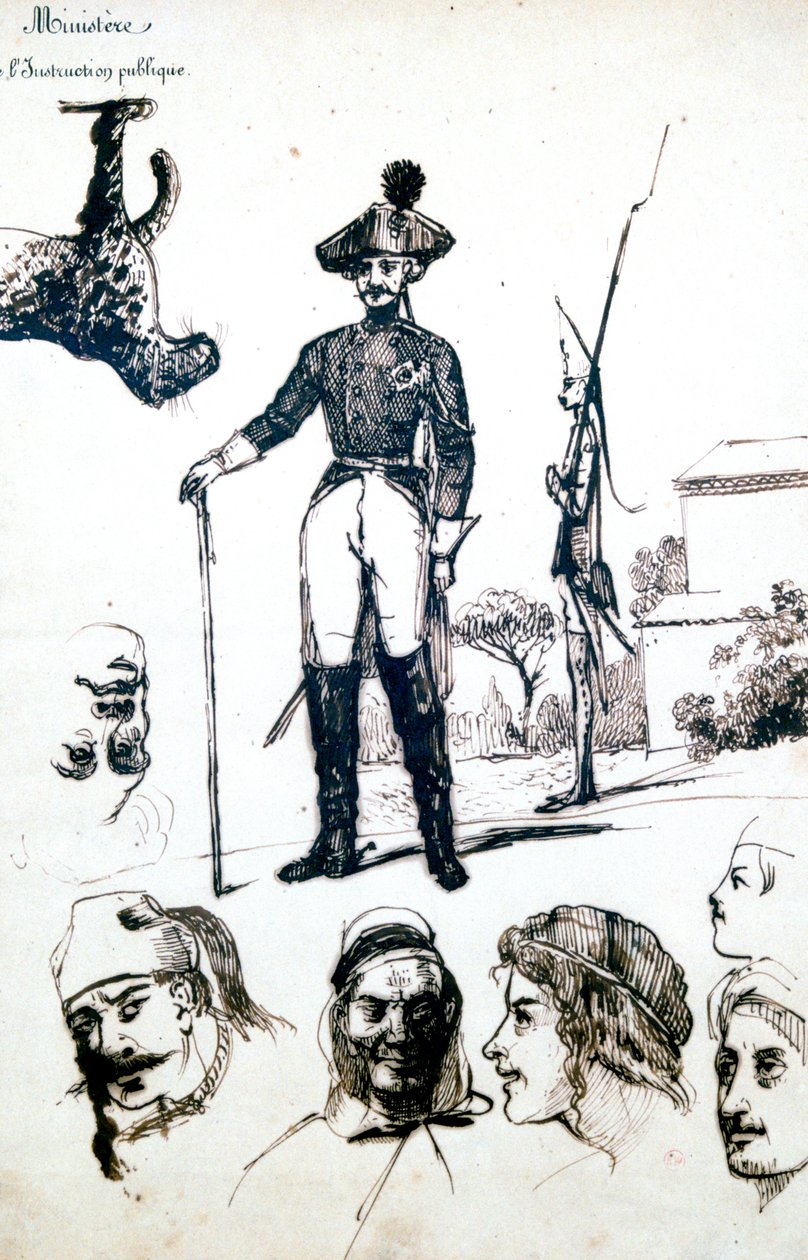 Studium, Zbroja żołnierzy, c1823-1870 autorstwa Prosper Merimee
