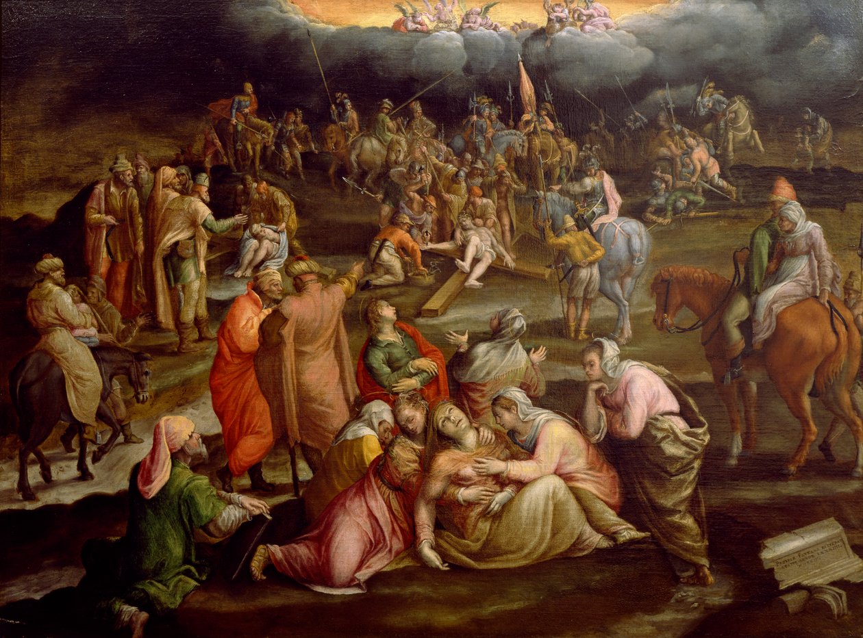 Ukrzyżowanie, Prospero Fontana (1512-1597) autorstwa Prospero Fontana
