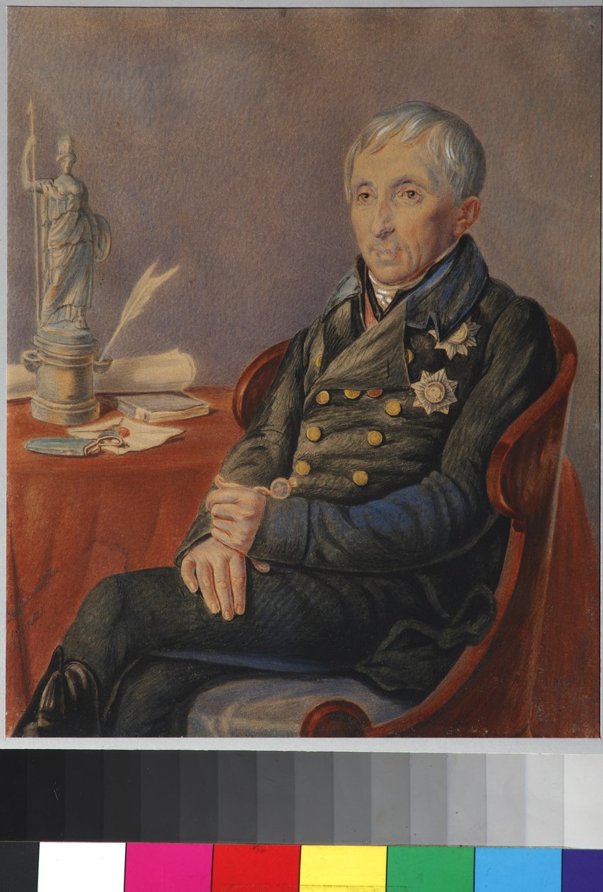 Portret Aleksieja Nikołajewicza Olenina (1763-1843) par. Olenina, Piotra Aleksiejewicza (1828-1855) autorstwa Pyotr Alexeevich Olenin