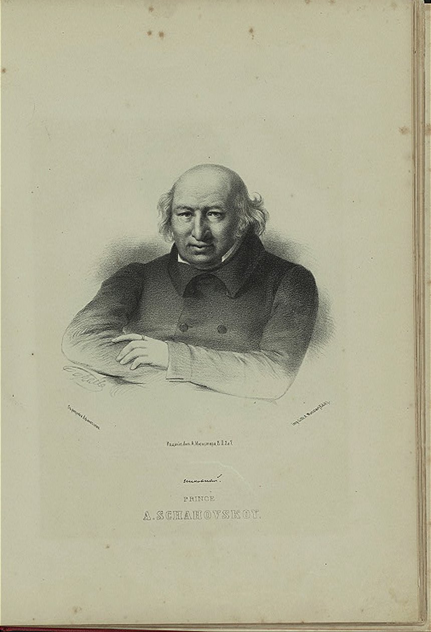 Portret autora Książę Aleksander Szachowskoj 1777-1846, lata 60. XIX wieku autorstwa Pyotr Fyodorovich Borel