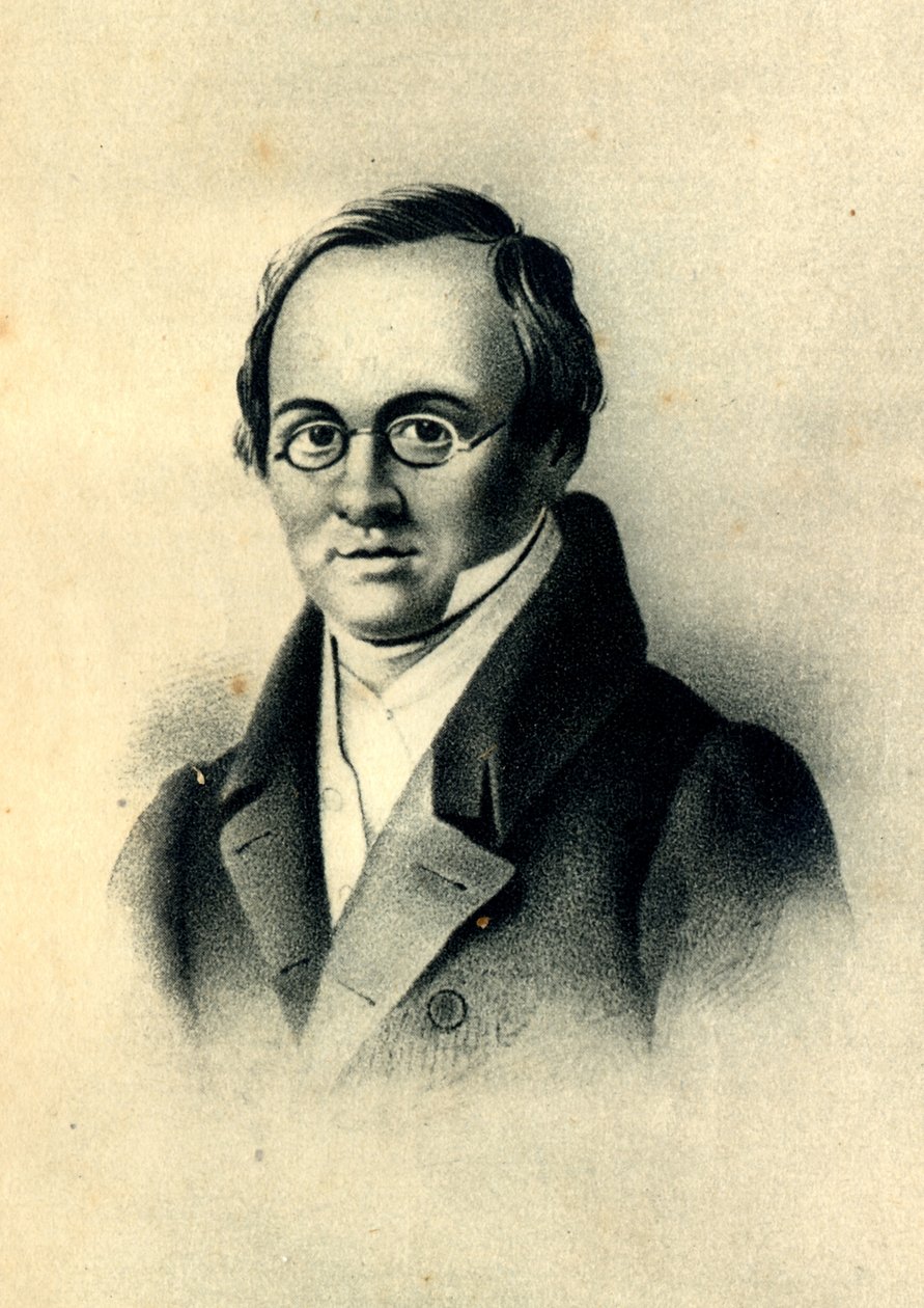 Portret poety Antona A. Delviga 1798-1831 autorstwa Pyotr Fyodorovich Borel