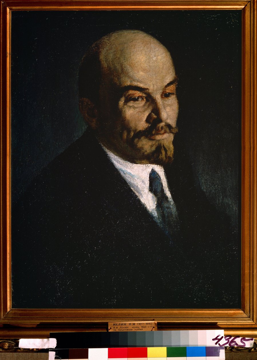 Retrato de Vladimir Leninpolish autorstwa Pyotr Ivanovich Kelin