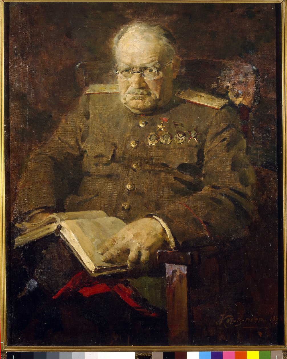 Portret neurochirurga i akademika Nikołaja N. Bourdenki (1876-1946) autorstwa Pyotr Ivanovich Kotov