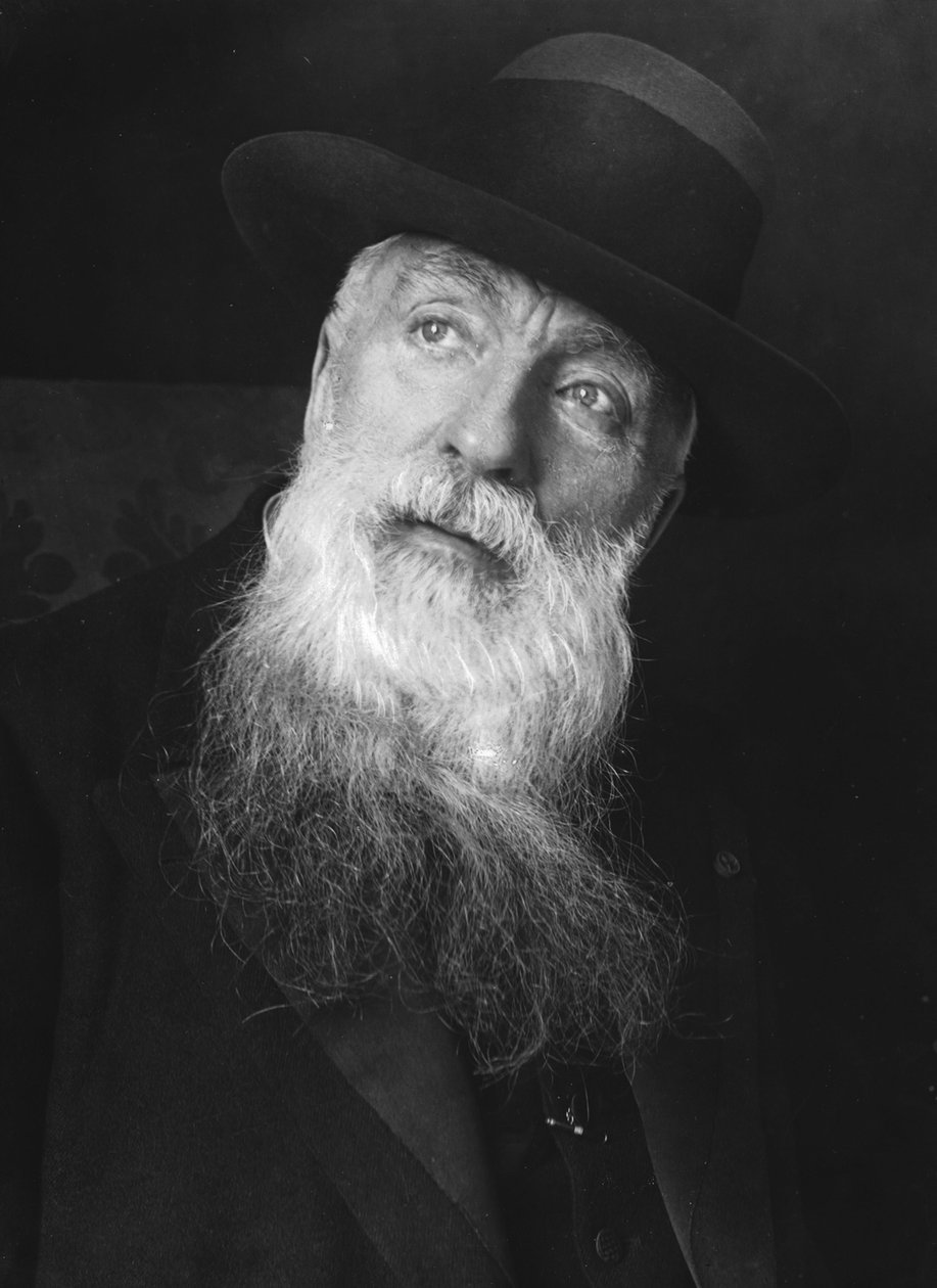 Portret Auguste Rodina (1840-1917), autorstwa Szumowa, Piotra Iwanowicza (1872-1936). Fotografia, Między 1912 a 1917. Zbiory prywatne autorstwa Pyotr Ivanovich Shumov