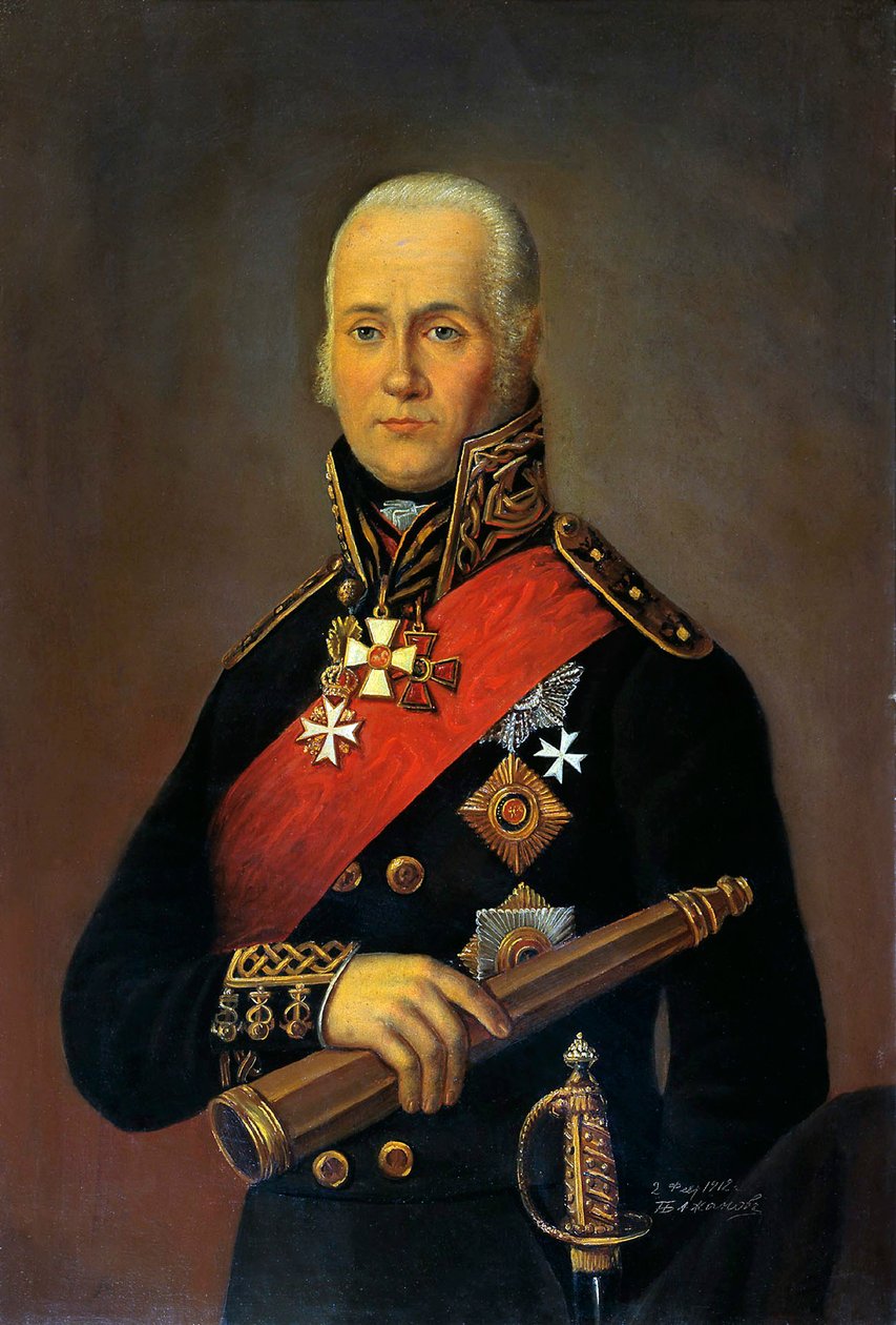 Portret admirała Fiodora Fiodorowicza Uszakowa 1745-1817, 1912. autorstwa Pyotr Nikolaevich Bazhanov