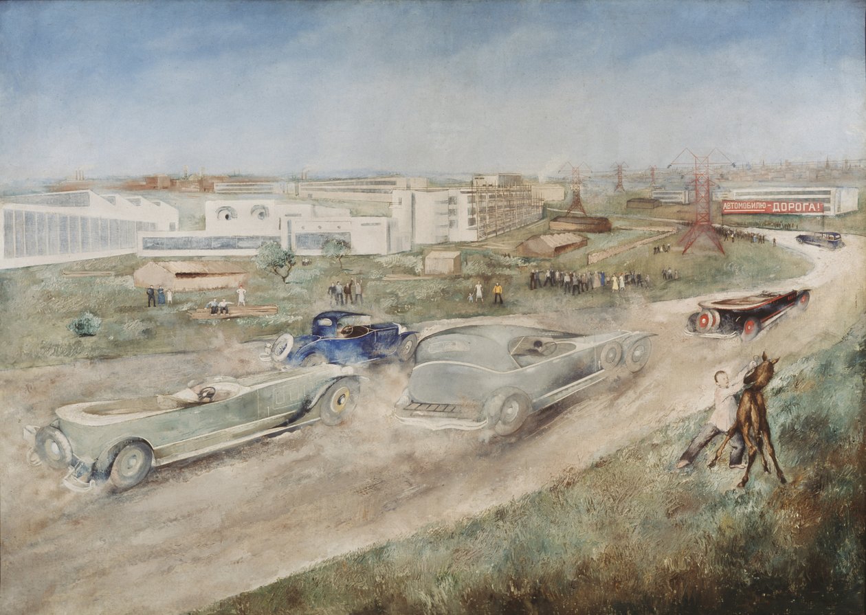 Wyścig samochodowy, 1930 autorstwa Pyotr Vladimirovich Williams