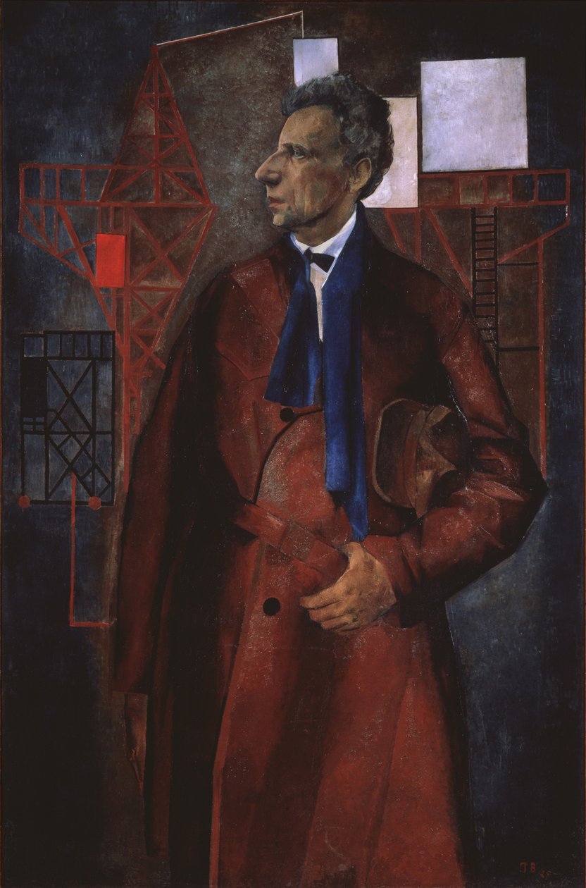 Portret producenta scenicznego Wsiewołoda Meyerholda 1874-1940, 1925 autorstwa Pyotr Vladimirovich Williams